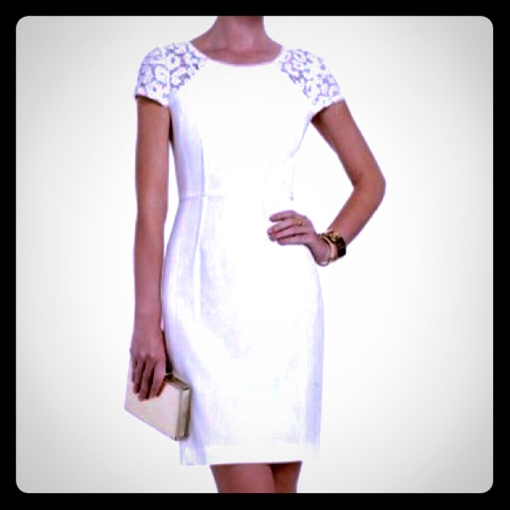 BCBG Max Azria Sequin Dress Charlize Gardenia - Picture 1 of 8